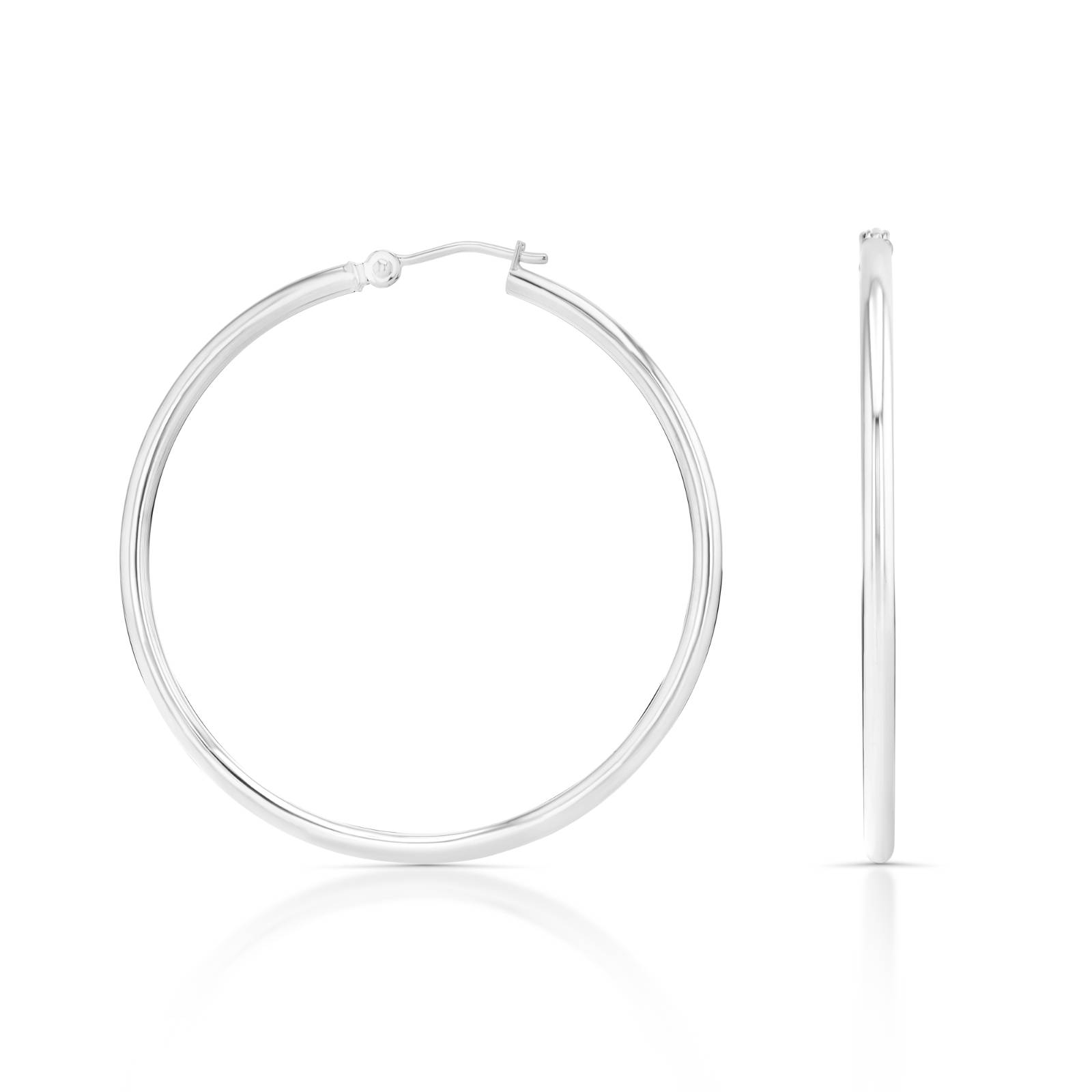 Large Luna Hoop Earrings (2 x 40mm)