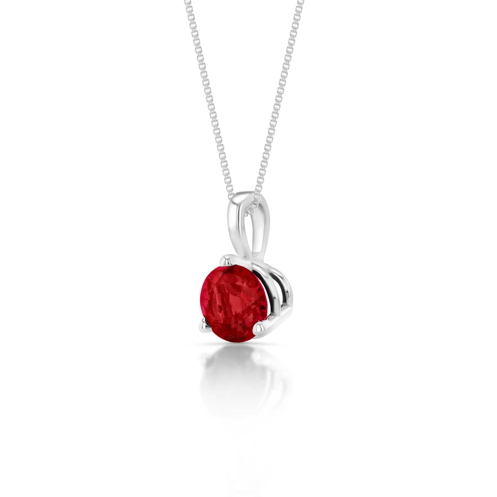 Kari Solitaire Ruby Pendant (5mm)