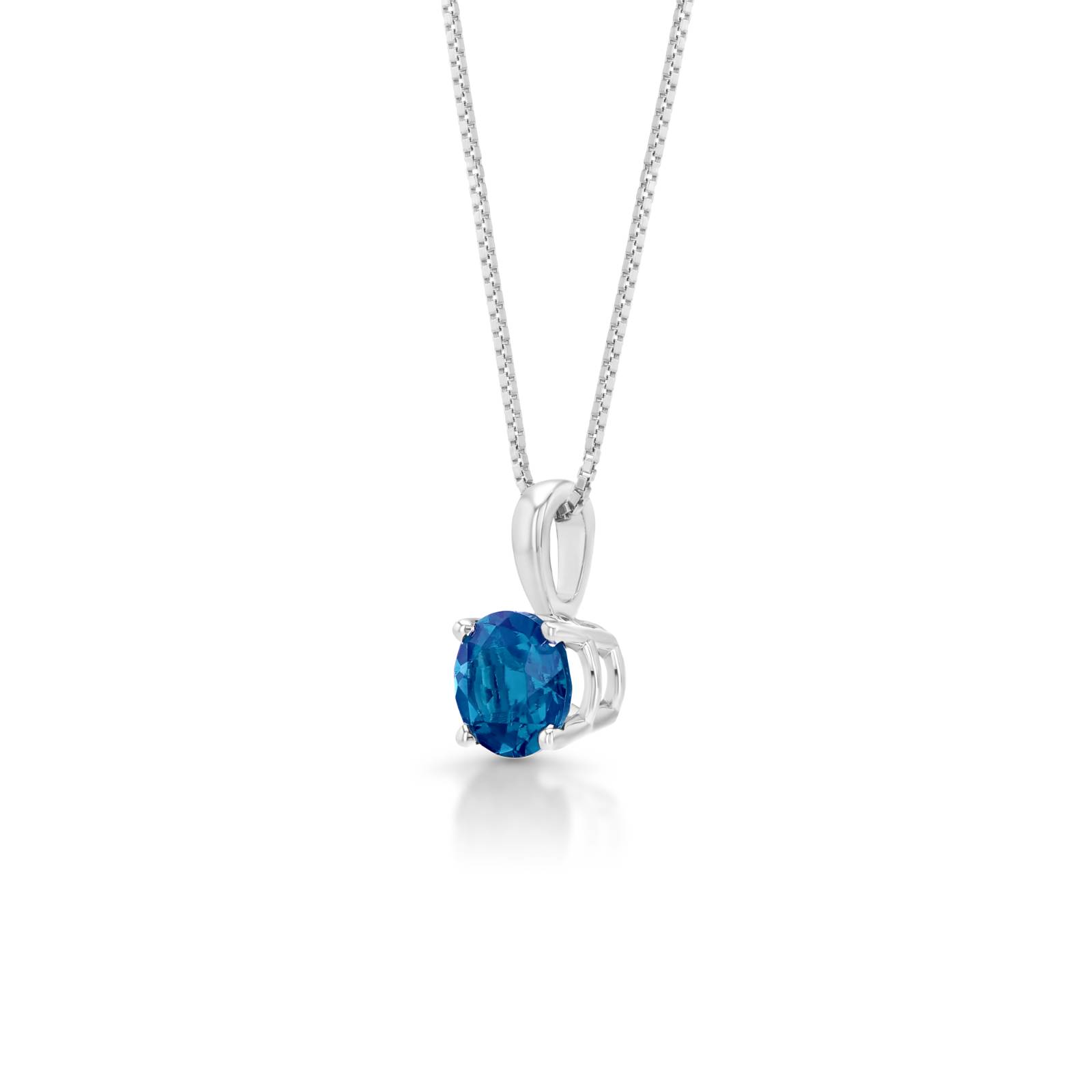 Rhea Solitaire Sapphire Pendant (5mm)