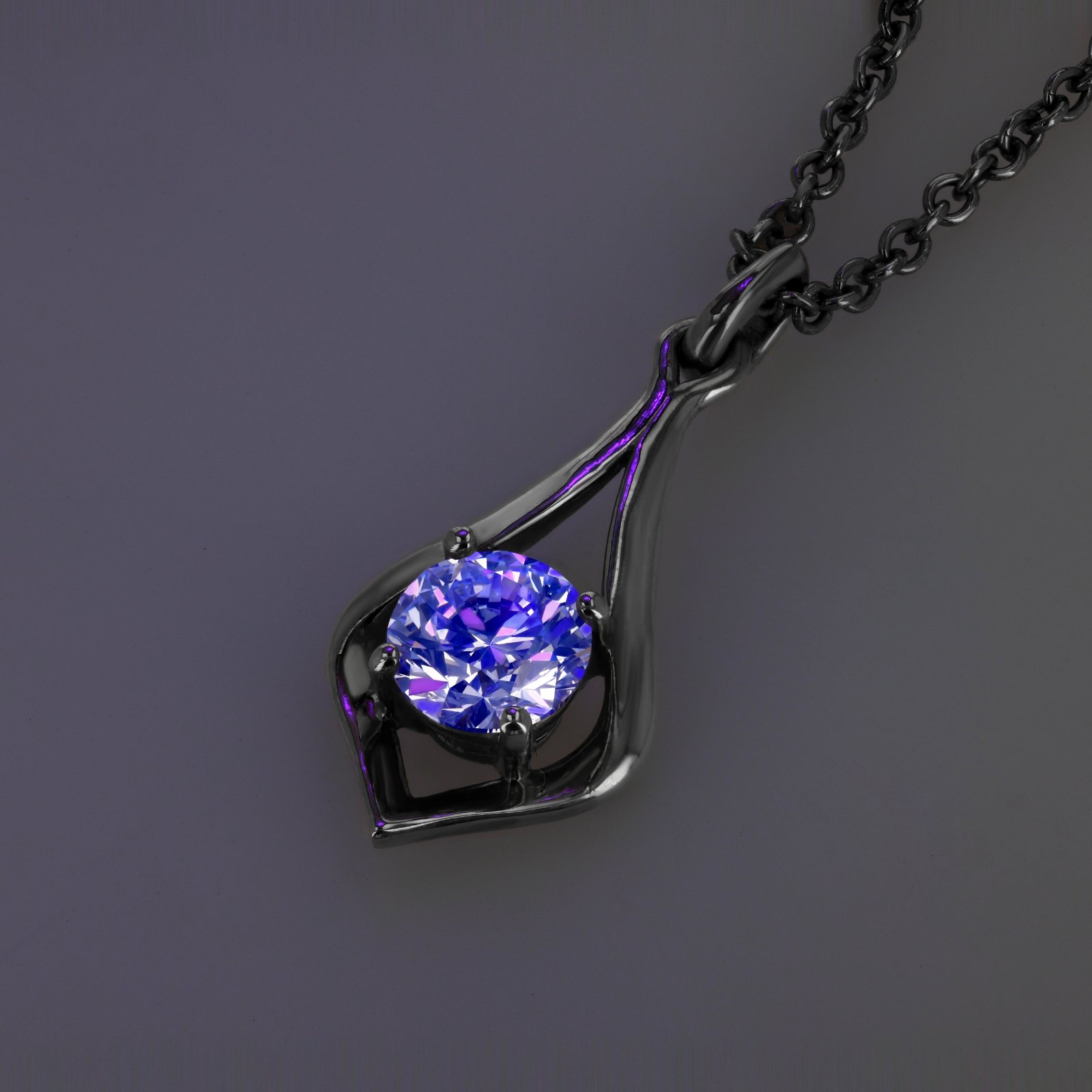 Vega Solitaire Pendant