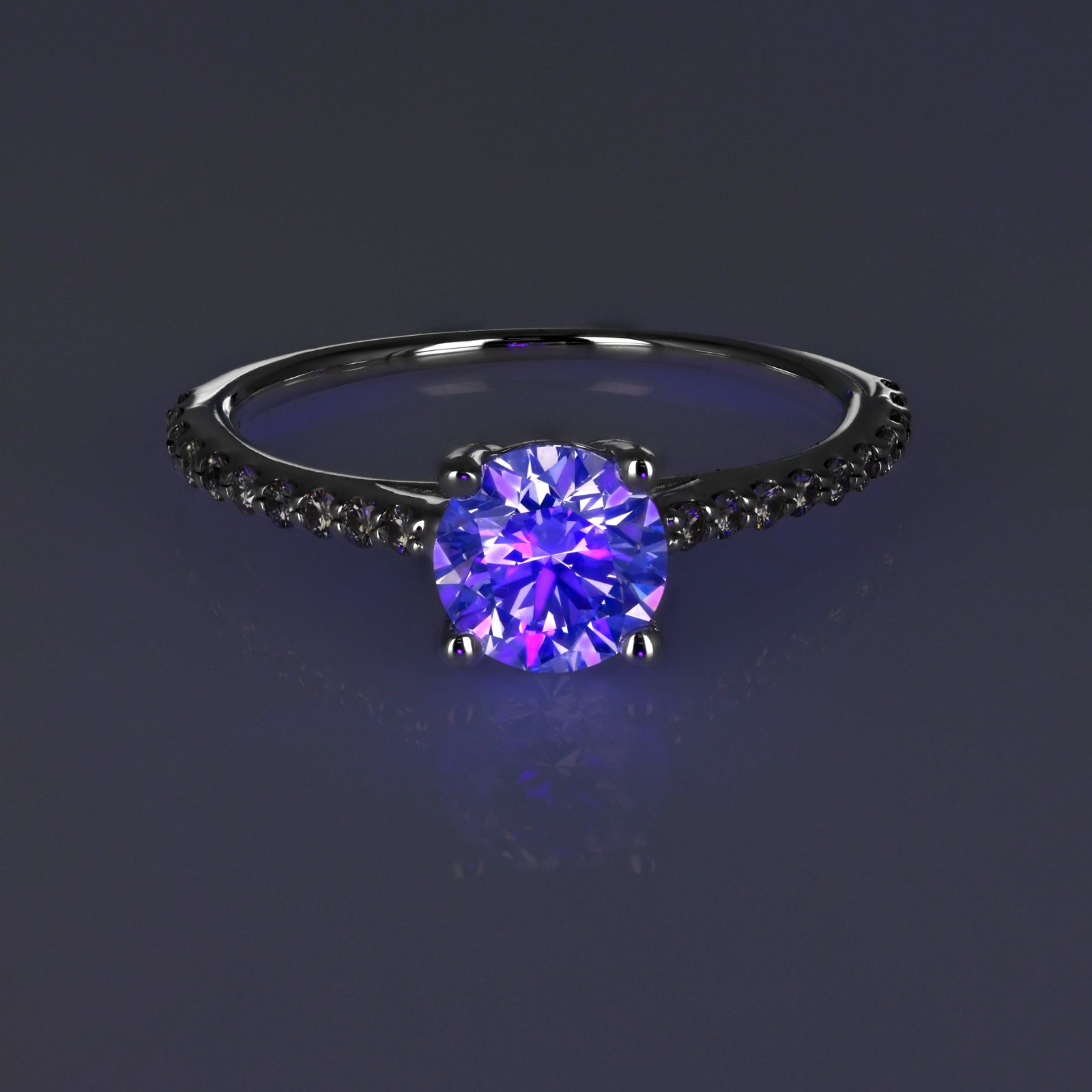 Dorado Accented Engagement Ring